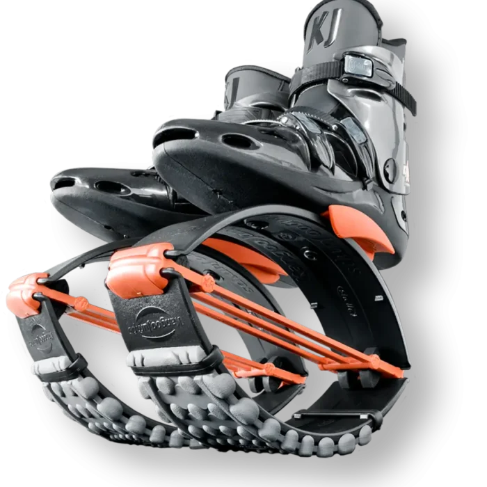 Jumping Shoes, Jump Boots, Kangoo Jumps, Black Orange, KJ XR3 - Afbeelding 1