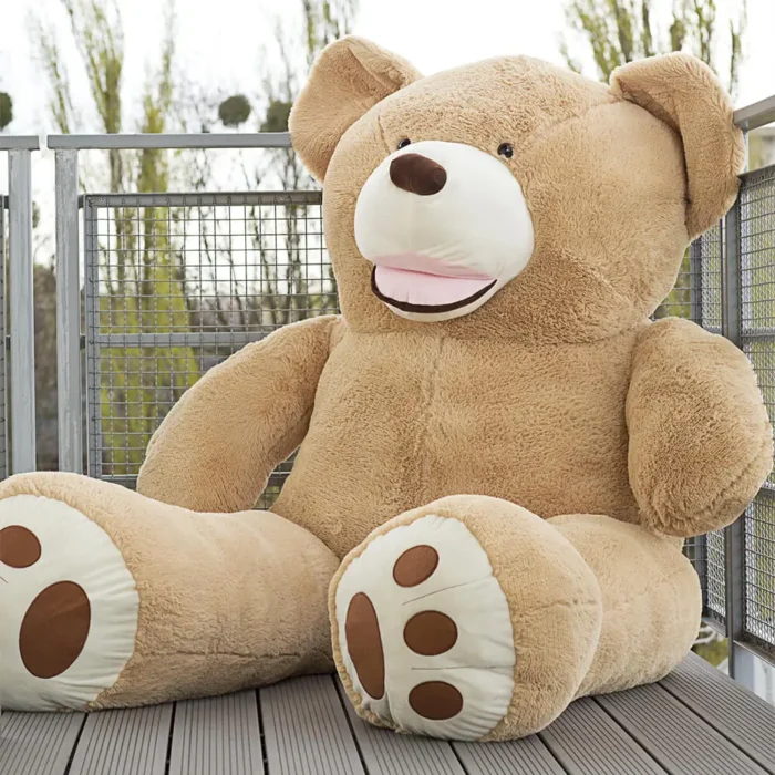 Big Plush Teddy Bear, Soft Toy, 300 Cm, 118 Inches, 9.8 Feet, Light Brown, Bobo - Afbeelding 4